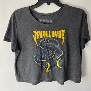 Jekyl & Hyde SZM Unisex Crop Top Fun Casual, T- Shirt, Graphic Y2K Grunge Casual